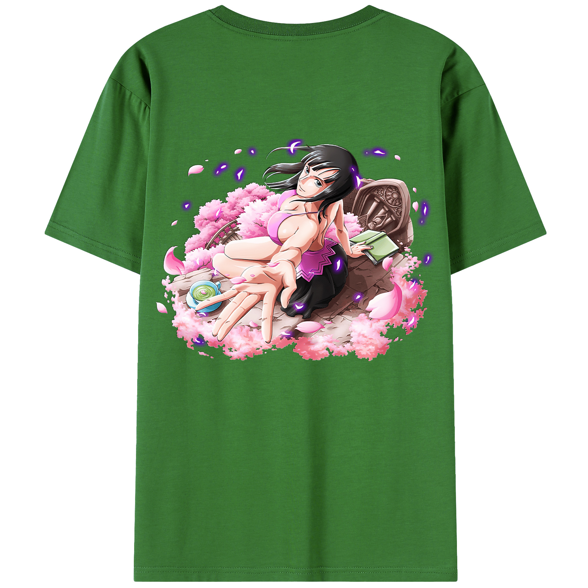 ワンピース ニコ・ロビン ONE PIECE Nico Robin レディース半袖Tシャツ(バックプリント)